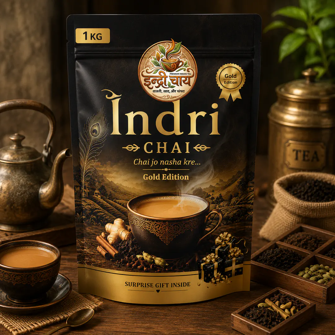 Indri Chai 1 KG  Gold Edition Pack